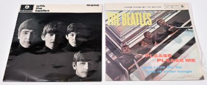 2x The Beatles 12" vinyl records, both South African pressings - Please Please Me. Parlophone