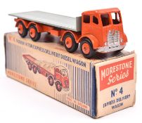 Morestone Series No.4 Foden 14 Ton Express Delivery Diesel Wagon. Cab and chassis in bright orange