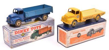 2 Dinky Toys. Leyland Cement Wagon (533). In yellow with grey tyres. Together with Comet Wagon (