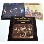 3x Crosby, Stills, Hash & Young albums on 12" vinyl. Deja vu, 2401001. 4 Way Street, SD2-902.
