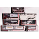 7 First Gear American Vehicles. 1:25, 1:50 and 1:64 scale examples. An International Scout without