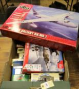 20 Various Makes. 2 unmade Airfix 1:72 kits. An RAF Centenary Gift Set comprising Sopwith Camel,