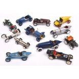 12 white metal, resin and die-cast Competition Cars. Including Panhard-Levassor, 1914 Peugeot, EX135