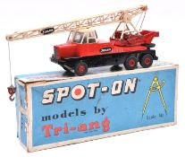 Spot-On Jones Crane (117). In red, black and cream livery with 'JONES' to one side. Grey chassis