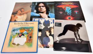 100+ 12" vinyl records of mainly 1960s/70s/80s mainstream rock and pop, plus classical and jazz,