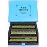 An Ace Trains O gauge Southern Railway C/1 3 coach set in lined green livery. Full First, Full Third