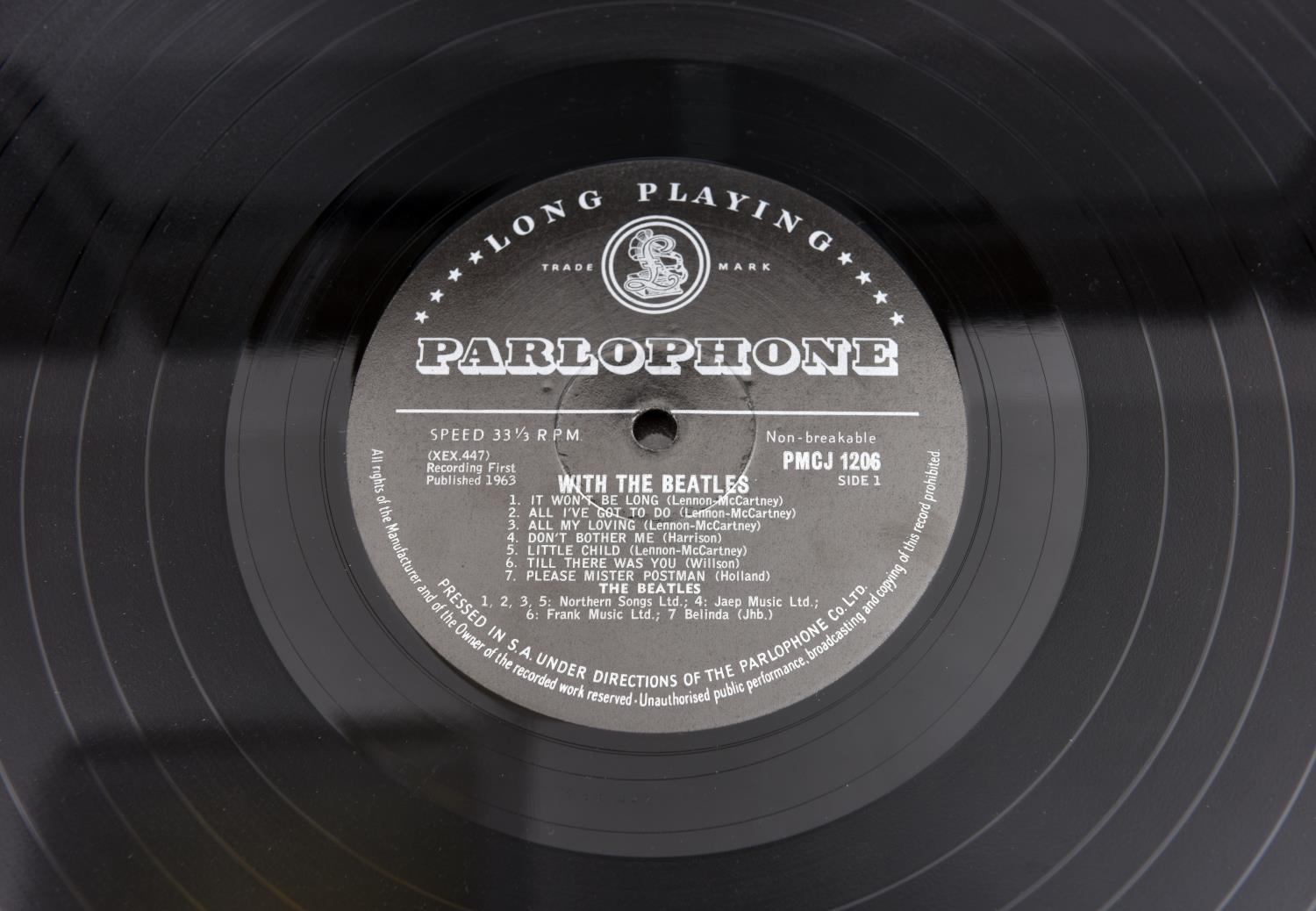 2x The Beatles 12" vinyl records, both South African pressings - Please Please Me. Parlophone - Image 3 of 3
