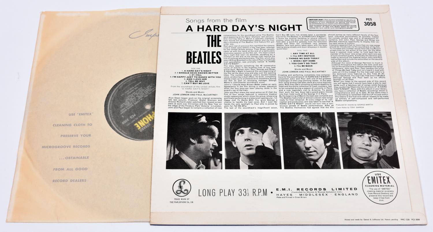 The Beatles - A Hard Day's Night. Parlophone stereo 12" vinyl records. Made in Gt. Britain 1964, YEX - Image 2 of 3