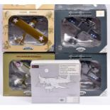 5 American Coin Bank Aircraft. 4x Gearbox Collectibles- Stinson Reliant, Royal Navy FK810. 2 Grumman