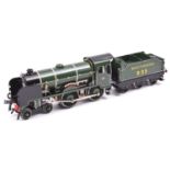 A Hornby O gauge electric L18 No.4 Southern Railway Schools Class 4-4-0 tender locomotive for 3 rail