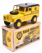 Morestone Series AA Road Service Land Rover. The larger scale example in bright yellow with black