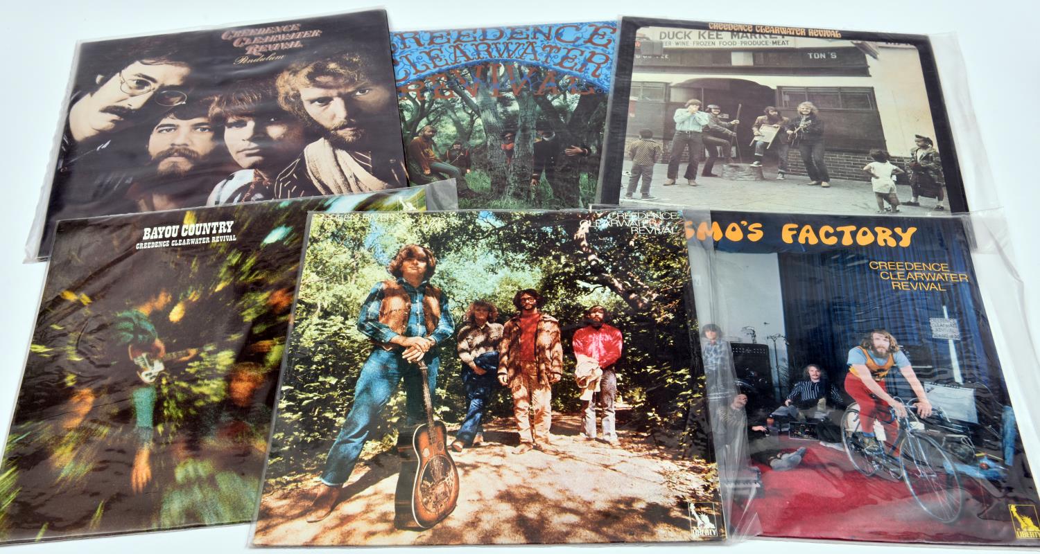 6x Creedence Clearwater Revival 12" vinyl albums. Creedence Clearwater Revival, LBS83259 A1/B1.