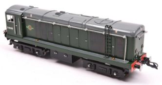 An O gauge modern tinplate hand/kitbuilt BR Class 20 Bo-Bo diesel locomotive, 8000, in unlined green