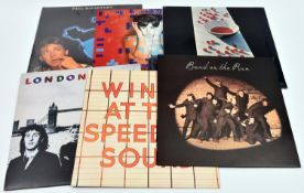 6x Paul McCartney albums on 12" vinyl. 3x Wings; Band on the Run, London Town, At The Speed of