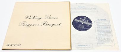The Rolling Stones - Beggars Banquet. Decca stereo 12" vinyl record. 1968, XZAL-8476-1K XZAL-8477-