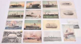 17x postcards of cruise ships, etc. Including; 4x Le Havre - 2x La Provence, Le Paquebot and La