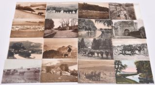 24x postcards of Lewes, East Sussex and The Downs. Including; Old Toll House Ashcombe, Court House