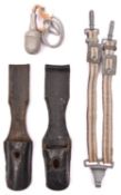 A Third Reich Luftwaffe officer's set of dagger hanging straps, also a dress knot and 2 Mauser