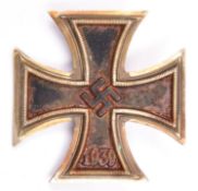 A Third Reich Iron Cross 1st Class, numbered "3" on reverse, GC (black paint worn). £40-50