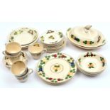 35x items of Titian Ware by Royal Adams Pottery England. Including; 4x dinner plates, 16x side
