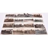 24x LBSCR related postcards. Locomotives including; Blatchington, Portsmouth, Wallington, 440, La