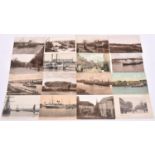 22x postcards of Newhaven, East Sussex. Including ships and harbour scenes; RMS Rouen, Harbour and
