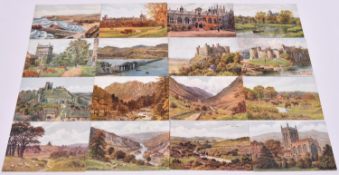 Approx 70 postcards by Salmon Ltd. Including; Bude, Windsor Castle, Oriel College Oxford, Arundel