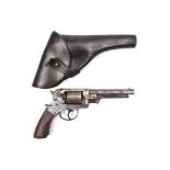 A 6 shot .44" Starr Arms Co double action Army percussion revolver, number 5922 on all parts, WO &