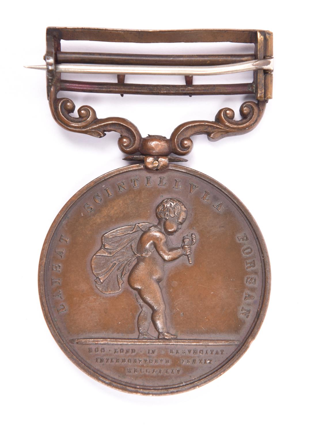 Royal Humane Society bronze medal for a successful rescue (Henry Wallace Michels 1st May 1882), GVF,
