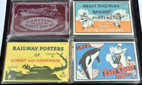 33x packs of railway related postcards. Sets appear to be all published by Dalkeith Publishing Co.