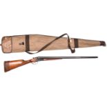 * A Russian Baikal DB 12 bore side by side top lever hammerless boxlock non ejector shotgun,