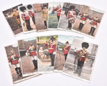 15 Edwardian Military postcards, A&G Taylors Orthocrome Series, mostly Household Cavalry and