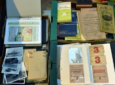 A large quantity of railway related paperwork for sorting. Including; 1950s-80s Timetables, Engine