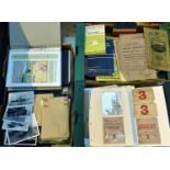 A large quantity of railway related paperwork for sorting. Including; 1950s-80s Timetables, Engine