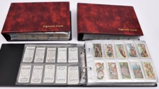 Approx 30 cigarette card sets of complete or substantial runs and very well presented in 3x