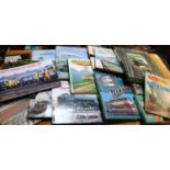 30+ Railway and Bus related books. Publishers include; Ian Allan, Strathwood, Capital Transport,