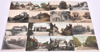 33x Postcards of West Sussex villages. Including; Cokeham, Beeding, Amberley, Aldwick, Aldingbourne,