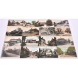 33x Postcards of West Sussex villages. Including; Cokeham, Beeding, Amberley, Aldwick, Aldingbourne,