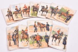 12 early 20th century Military postcards by Knight Bros Ltd, of Cavalry regiments. GC £80-100