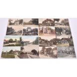 38x Postcards of East Sussex villages. Including; Brede, Bolney, Barcombe, Boreham, Bodiam, Battle