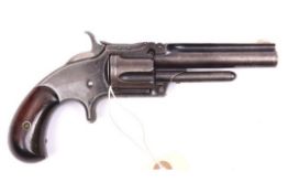 A 5 shot .32" rim fire Smith & Wesson Model 1½ second issue single action tip up revolver, number