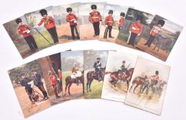 21 mid 20th century military postcards by Tuck, mostly Guards and Cavalry regiments. GC £80-100