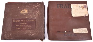 2x sets of Gilbert & Sullivan gramaphone records. A set of HMS Pinafore in the original 1940s box as