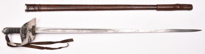 An Edward VII 1897 pattern Infantry officer's sword, by Mole & Sons, Birmingham, the blade etched