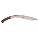 An early 19th century Gurkha kukri, of the type used against the British army at the time, 18?