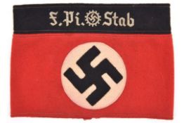 A Third Reich DAF Festung Pioneer felt armband. VGC £30-50