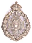 An officer's silver plated cross belt plate of the XXIV Middlesex Rifle Regiment, Post Office