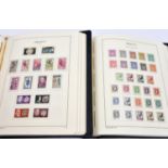 2x stamp albums containing a collection of France stamps. Lighthouse albums in slip cases with pre-