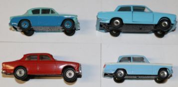 4 Dinky Toys. Including; (166) Sunbeam Rapier. Ford Cortina. (189) Triumph Herald. (184) Volvo 122S.