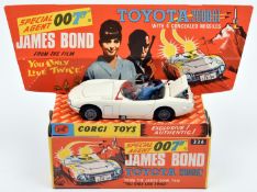 Corgi Toys James Bond Toyota 2000GT (336). In white with black interior, complete with both figures.